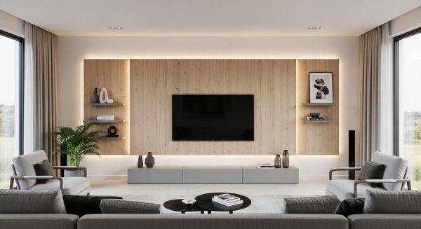 Les panneaux muraux TV : la solution tendance pour sublimer votre salon